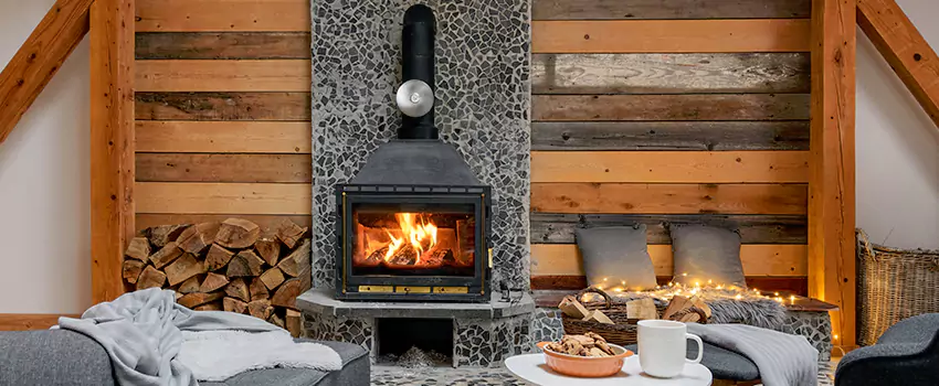 Thelin Hearth Products Direct Vent Gas Stove Fireplace Inspection in Aurora, Ontario